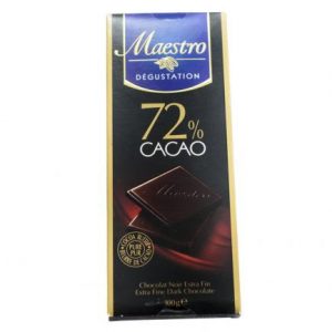 Chocolat Noir Extra Fin Maestro Dégustation 72% cacao