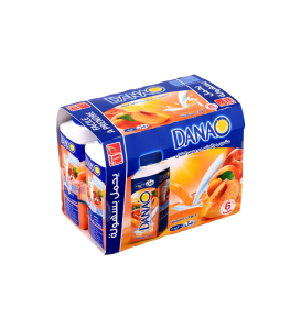 Jus de fruit DANAO + lait  6x200ml Pêche/abricot